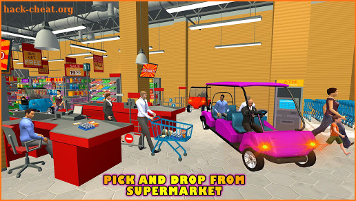 Shopping Mall Smart Taxi Drive screenshot