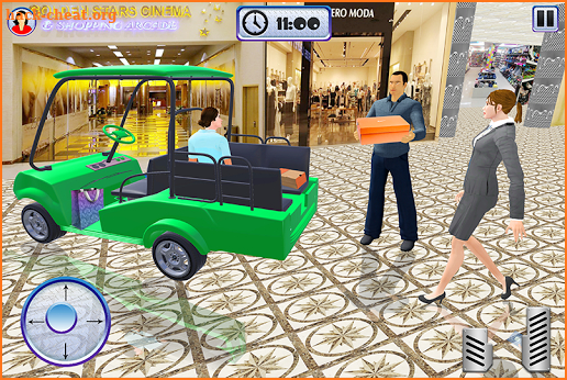 Shopping Mall Taxi Driver Cart Simulator screenshot