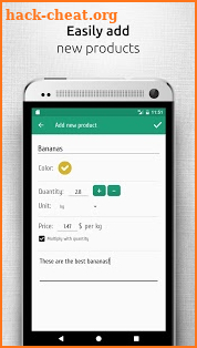 Shopsly - Grocery list screenshot