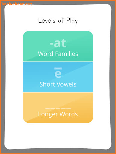 Short Vowel Word Study screenshot