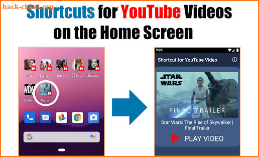 Shortcut for YouTube screenshot