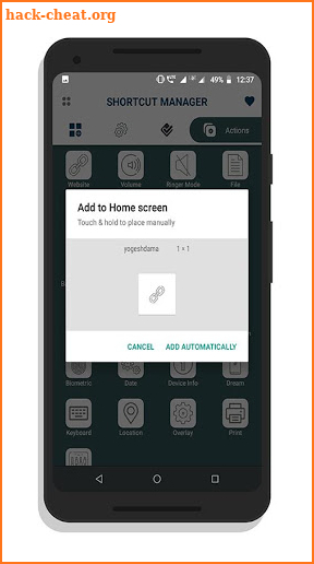 Shortcut Manager - Pin shortcuts @ home screen screenshot