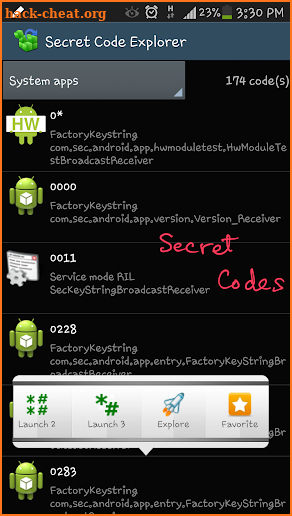 Shortcut Master (Secret Codes) screenshot