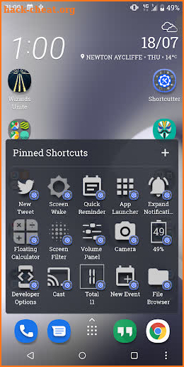 Shortcutter - Quick Settings, Shortcuts & Widgets screenshot