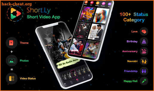 Short.Ly: Best Indian Short Video Status Maker app screenshot