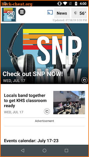 Shoshone News Press screenshot