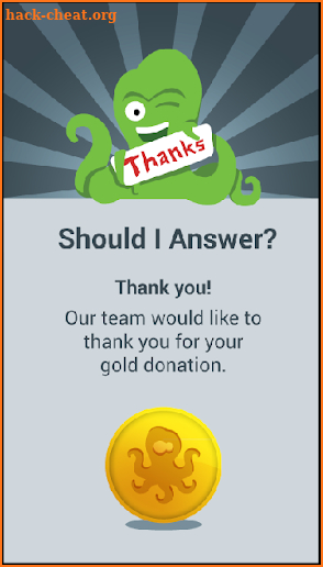 Should I Answer Donation Gold screenshot