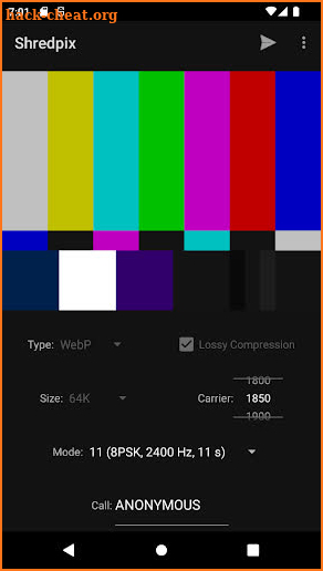 Shredpix - Encode COFDMTV screenshot