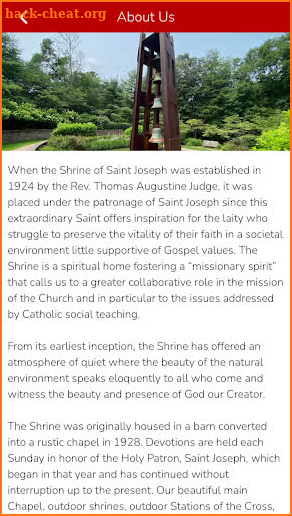 Shrine of St. Joseph, Stirling screenshot