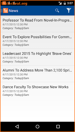 SHSU Mobile App screenshot