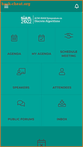 SIAM 2022 Hybrid Conferences screenshot