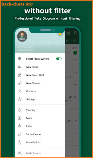 SibGram - unofficial telegram VPN proxy app screenshot