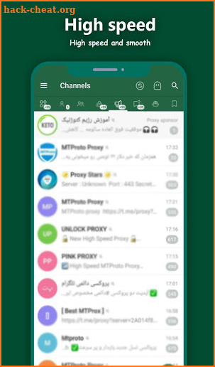 SibGram - unofficial telegram VPN proxy app screenshot