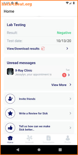 Sick: A Digital Health Wallet screenshot