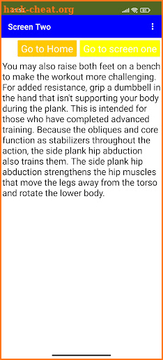 Side plank with hip abduction screenshot