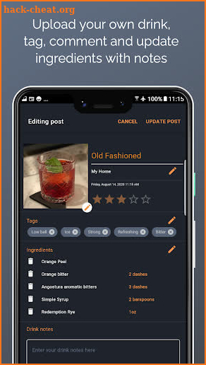 Sidecar: A cocktail community screenshot
