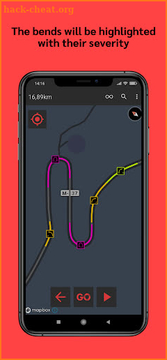 sideways — Rally GPS Navigator screenshot