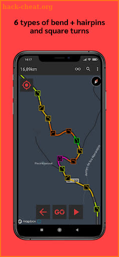 sideways — Rally GPS Navigator screenshot
