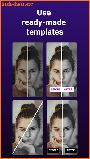 Sidly Before After video photo collage & comparer screenshot