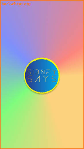 SidneySays: A Simon memory game screenshot