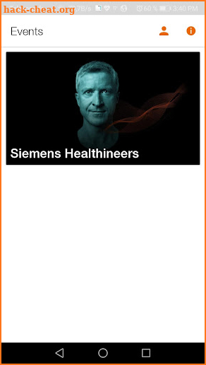 Siemens Healthineers Events screenshot