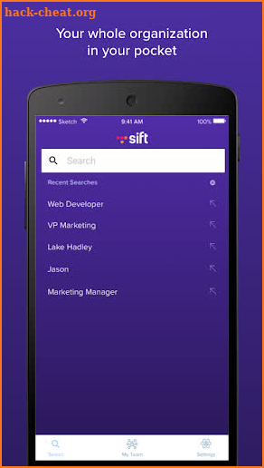 Sift Connect screenshot