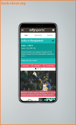 Sify Sports - Cricket Live Scores screenshot
