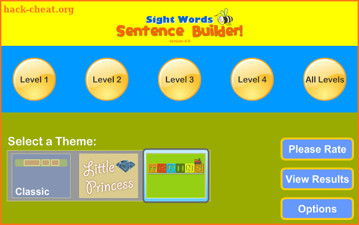 Sight Words Sentence Builder. screenshot