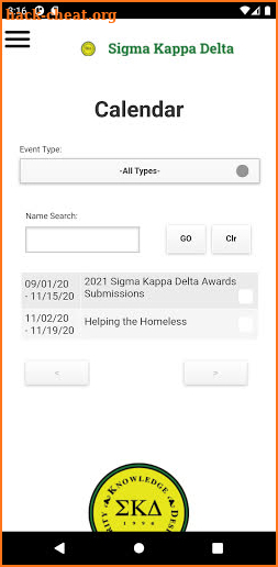 Sigma Kappa Delta screenshot