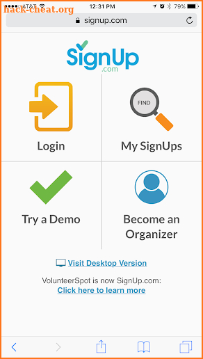 Sign Up by SignUp.com screenshot