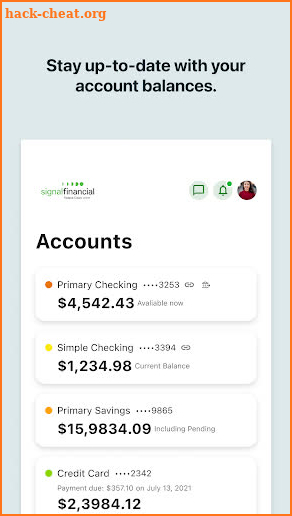 Signal Financial FCU screenshot