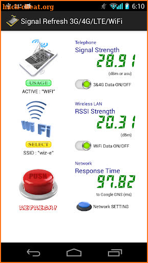 Signal Refresh 3G/4G/LTE/WiFi screenshot