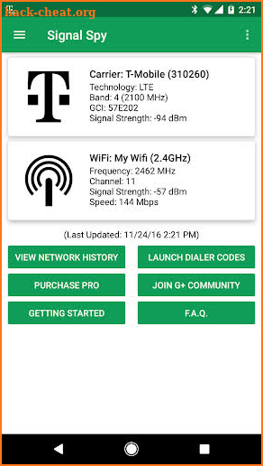 Signal Spy - Monitor Signal Strength & Data Usage screenshot