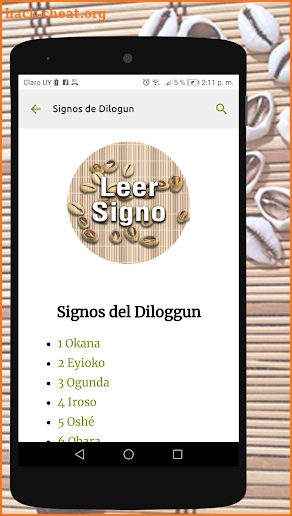 Signos del Diloggun screenshot