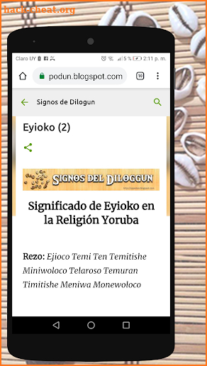 Signos del Diloggun screenshot