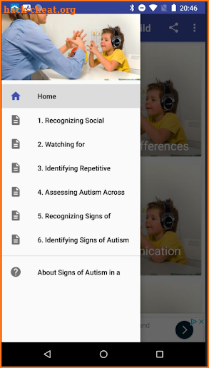 Signs of Autism in a child screenshot