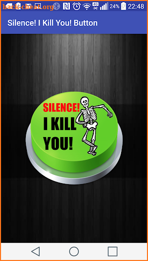 Silence! I Kill You! Button screenshot