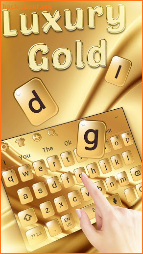 Silk Luxury Gold Keyboard screenshot