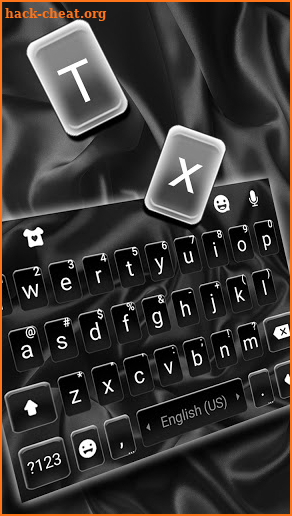 Silky Simple Black Keyboard Background screenshot