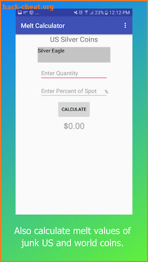 Silver & Gold Scrap Calculator screenshot