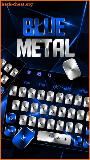 Silver Blue Metal Keyboard screenshot