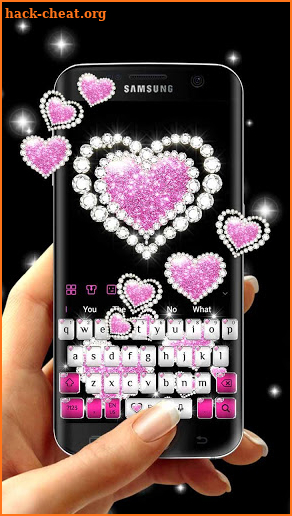 Silver Diamond Love Keyboard screenshot