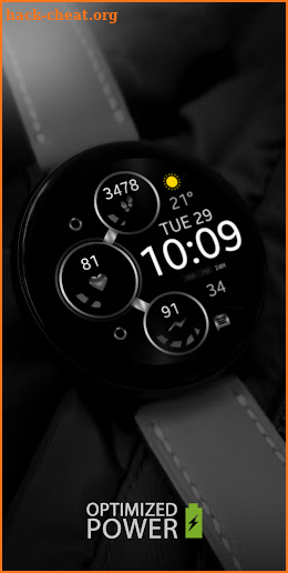 Silver Digital Watch Face screenshot