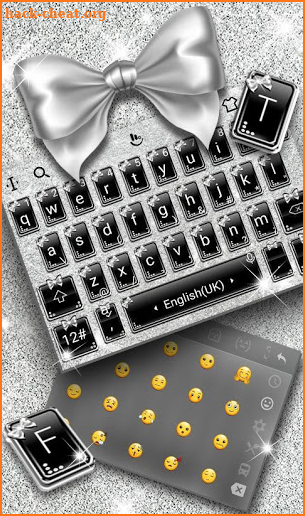 Silver Heart Keyboard Theme screenshot