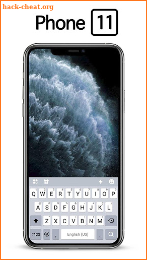 Silver Phone 11 Pro Keyboard Theme screenshot