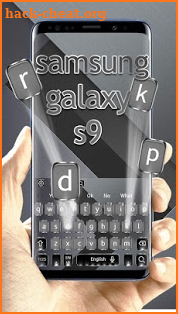 Silver Shine Keyboard For Galaxy S9 screenshot