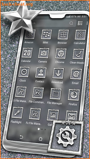 Silver Star Theme Launcher screenshot