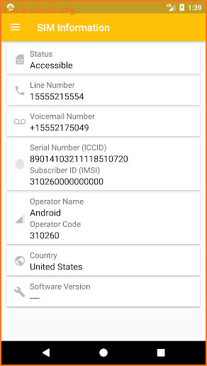 SIM Card Info screenshot