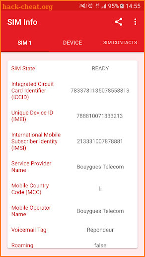 SIM Card Info Pro screenshot