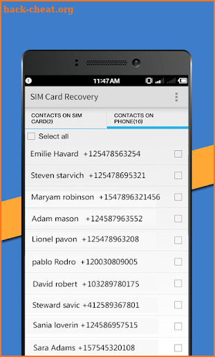 SIM Card Recover screenshot